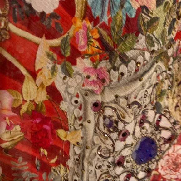 Silk Camilla Cameos Can Can Long scarf - Picture 6 of 13